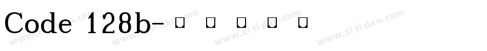 Code 128b字体转换